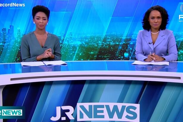 Mariana Bispo e Salcy Lima na bancada do Jornal da Record News