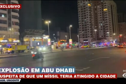 Rua de abu dhabi com exclusivo na tela e suspeita de míssil