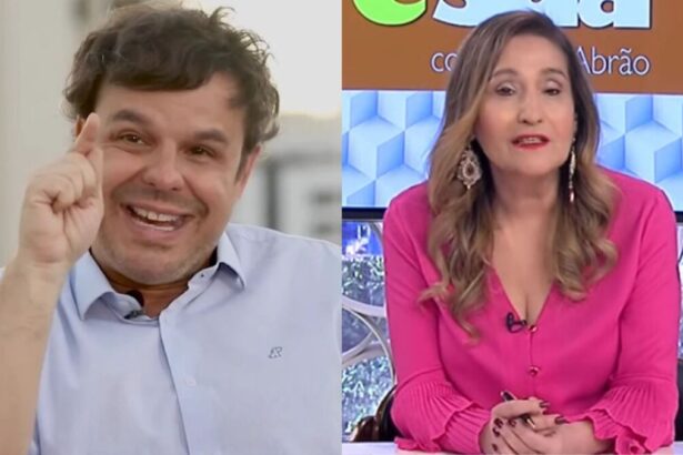 Adrilles Jorge e Sonia Abrão em uma montagem