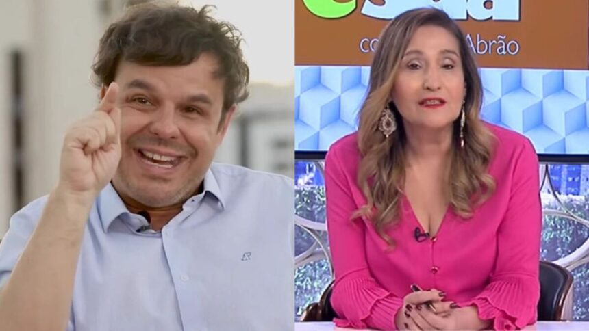 Adrilles Jorge e Sonia Abrão em uma montagem