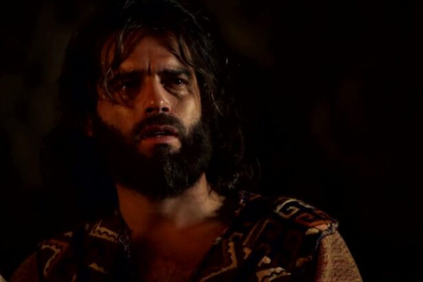 Guilherme Winter (Moises) em cena da série A Bíblia, capítulo exibido em 03 de fevereiro