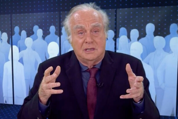 Arnaldo Jabor durante participação em programas da TV Globo