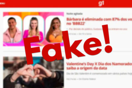 Print com suposto vazamento do resultado do Paredão do BBB 22