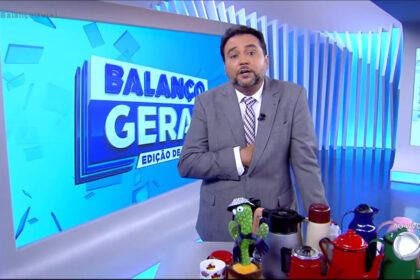 Geraldo luís nos estúdios do balanço geral - trecho da edição de 19 de março