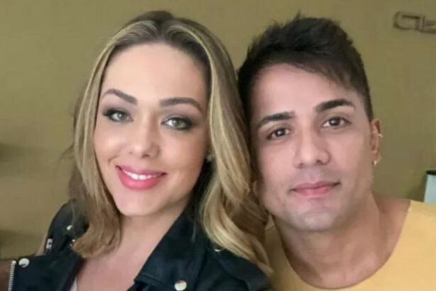 Tânia Mara e Tiago Piquilo em foto posada