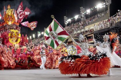 Trecho do desfile da grande rio. No carnaval 2022