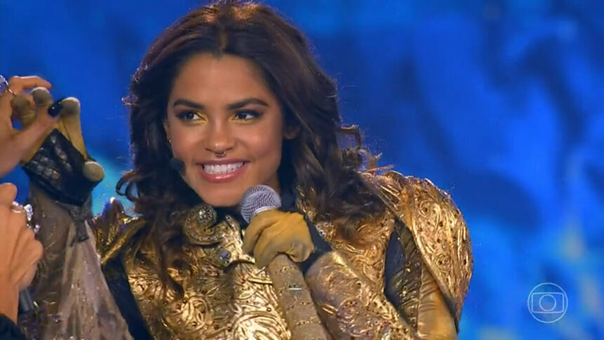 Lucy Alves após ser desmascarada como Leoa no The Masked Singer Brasil