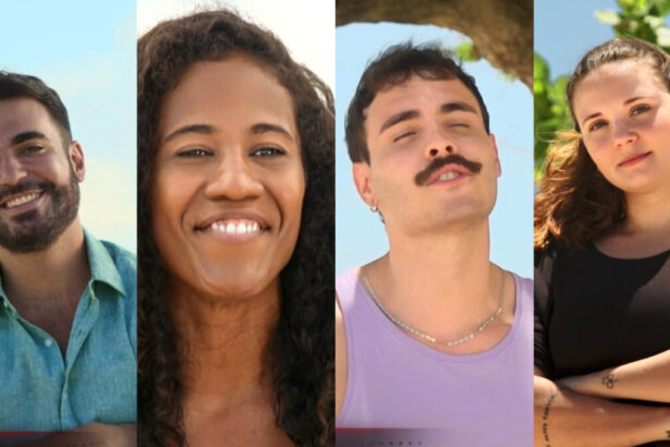 Montagem com os primeiros participantes de No Limite