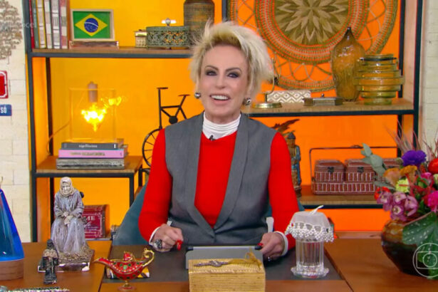 Ana Maria Braga nos estúdios do Mais Você