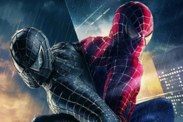 Homem Aranha em dose dubla no espelho do prédio