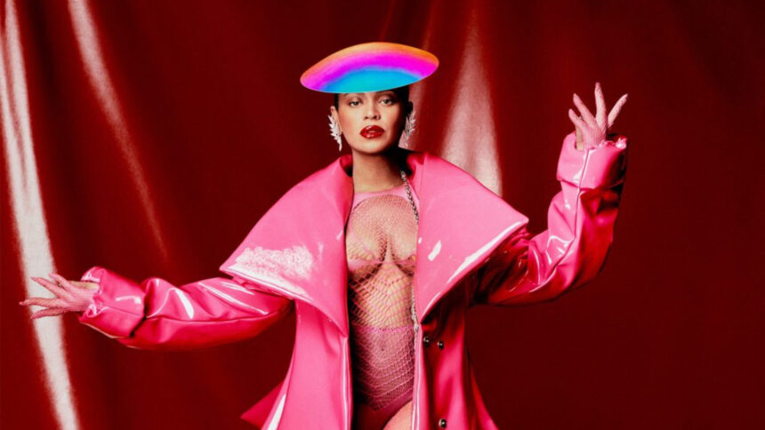 Beyoncé vestida de rosa para a Vogue