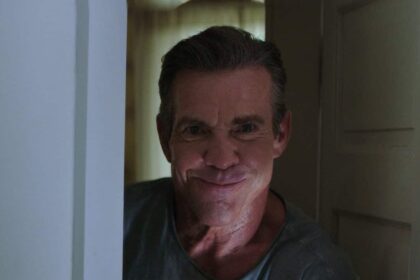 Dennis Quaid em trecho do filme Hóspede Indesejado, exibido pela Record TV na Tela Máxima