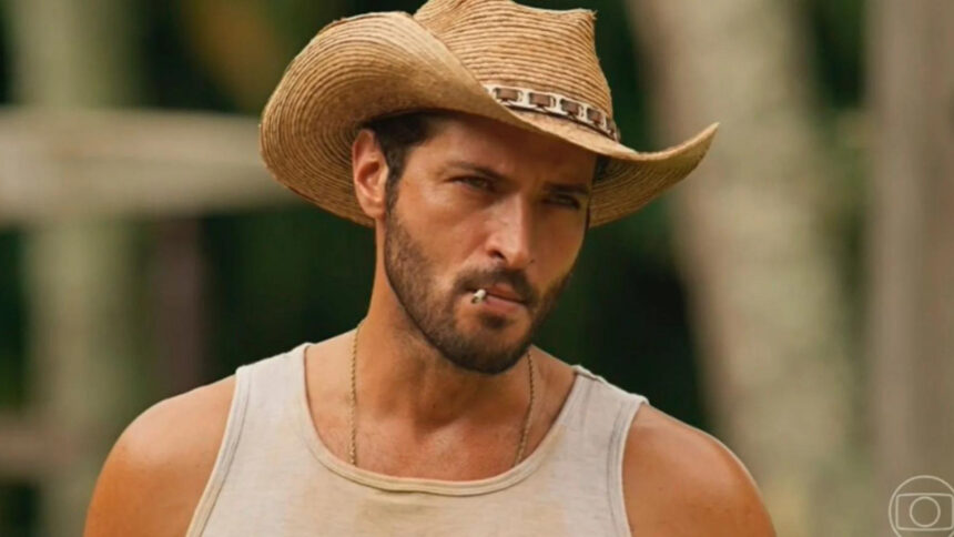 Ator Leandro Lima em trecho da novela Pantanal