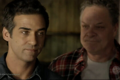 Ator rafael sardão, como miguel, em cena da novela amor sem igual