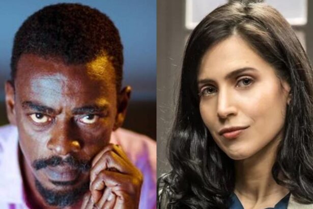 Seu Jorge e Mel Lisboa em uma montagem