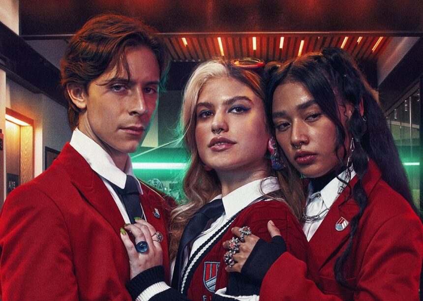 Elenco de Rebelde em cena da série