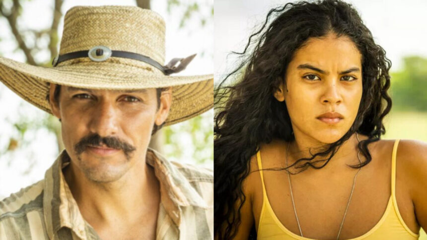 Guito e Bella Campos em uma montagem