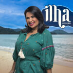 Arte de divulgação do Ilha Record 2 com Solange Gomes