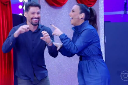 Cauã reymond e ivete sangalo em trecho do programa ivete sangalo