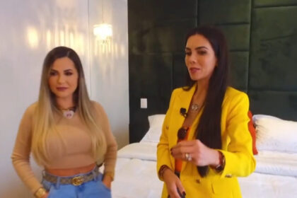 Deolane bezerra ao lado de daniela albuquerque em trecho do programa sensacional