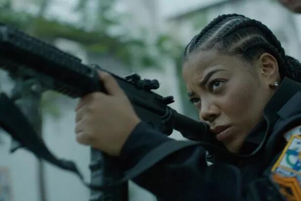 Ludmilla série, dando vida a policial Diana, sua personagem em Arcanjo Renegado, do Globoplay