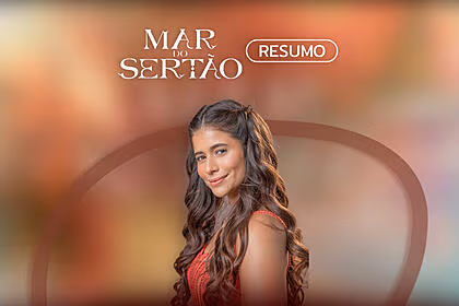Arte de divulgação do resumo semanal da novela Mar do Sertão