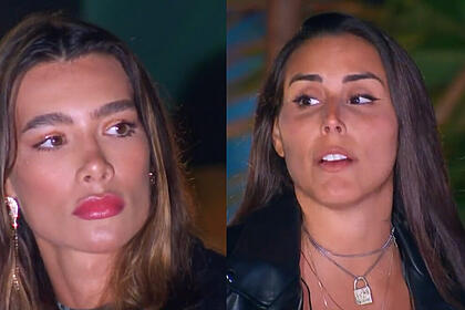 Montagem Ste e Whendy se olhando