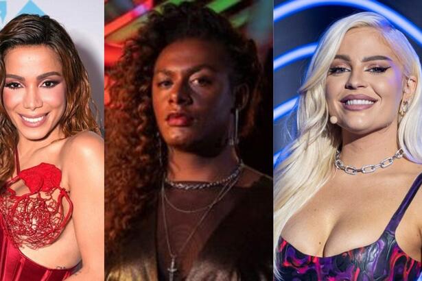 Anitta, Liniker e Luísa Sonza em uma montagem