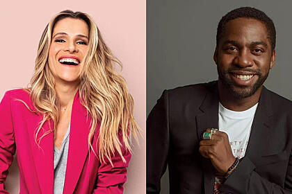 Ingrid Guimarães e Lázaro Ramos em uma montagem