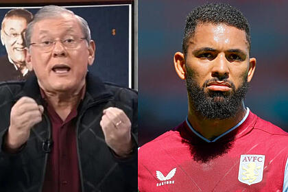 Milton Nevez e Douglas Luiz em uma montagem