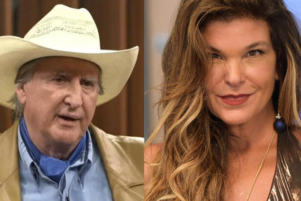 Sérgio Reis e Cristiana Oliveira em uma montagem