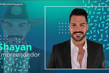 Shayan participante A Fazenda 14
