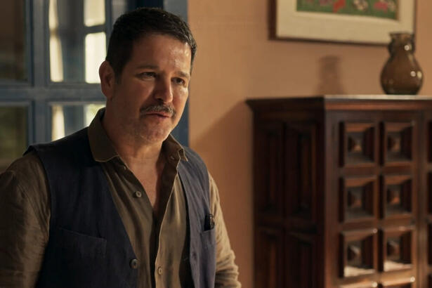 Tenório (Murilo Benicio) em trecho da novela Pantanal