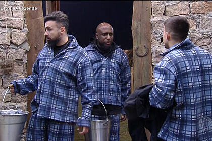Vini, Bruno, Thomaz e André formam a 1ª baia de A Fazenda 14