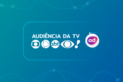 Arte gráfica dos consolidados de audiência da TV Globo, Record TV, SBT, Band e RedeTV