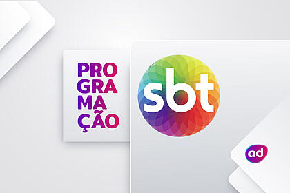 Arte de divulgação da programação do SBT