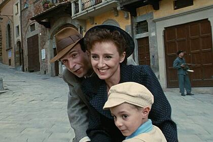 Trecho do filme A Vida É Bela, exibido pela TV Globo na Sessão de Sábado