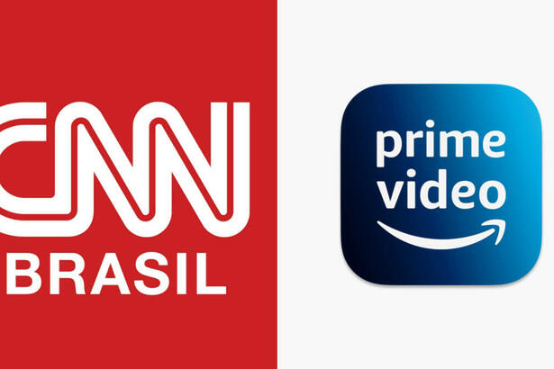 CNN Brasil e Prime Video em uma montagem