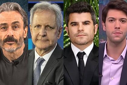 Montagem de jornalistas da Jovem Pan demitidos