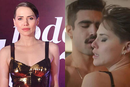 Letícia Colin e Caio Castro em uma montagem