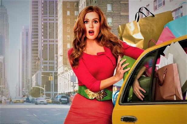 Trecho do filme Os Delírios De Consumo De Becky Bloom, exibido pela TV Globo na Sessão da Tarde
