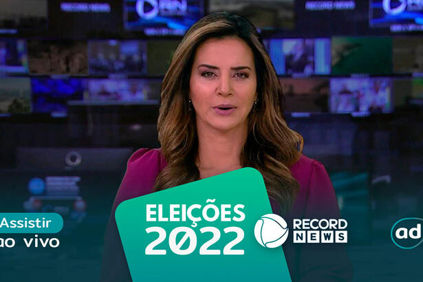 Kelly Godoy na arte de divulgação do "Assistir ao vivo" da Record News nas Eleições 2022