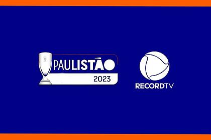Logo do Paulistão 2023 na Record TV