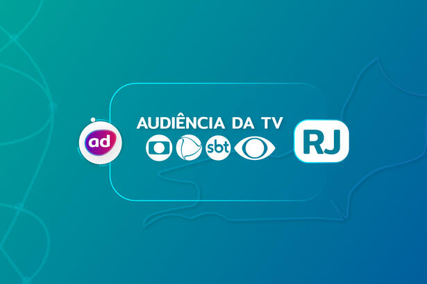 Arte de divulgação da audiência dos dados consolidados de audiência da TV do Rio de Janeiro