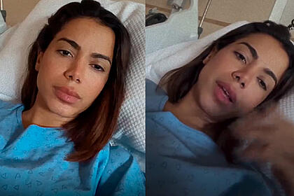 Prints de live feita por anitta no instagram