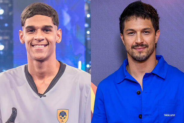Montagem com fotos de Luva de Pedreiro e Romulo Estrela
