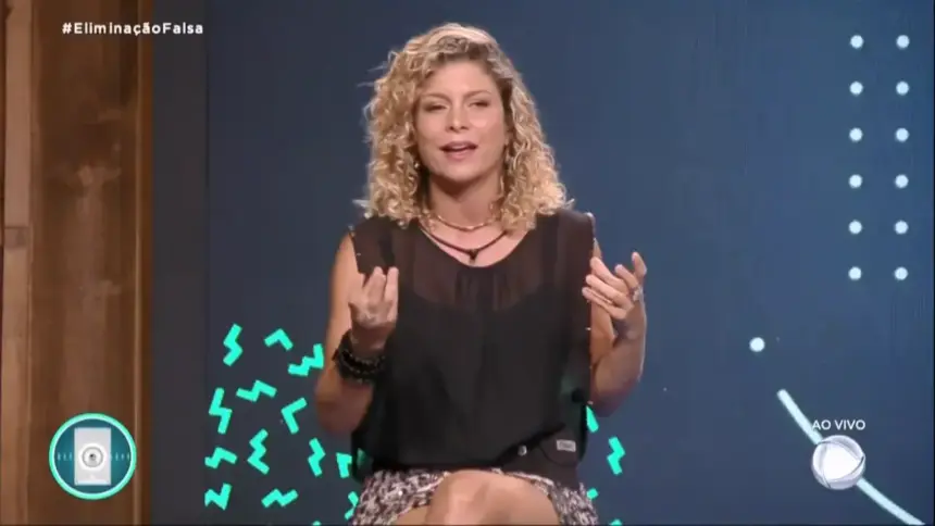 Bárbara Borges falando sobre Deolane durante Roça Falsa de A Fazenda 14