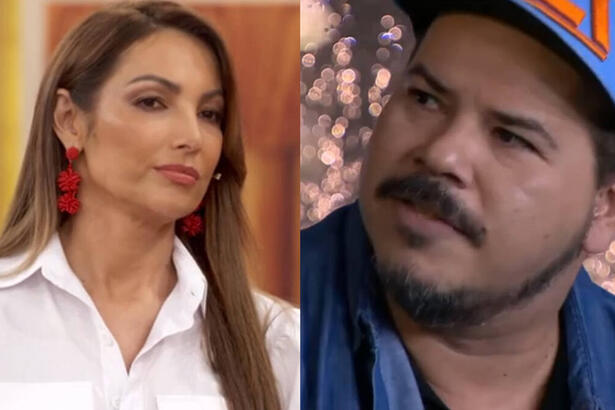 Patrícia Poeta e Renatinho Bokaloka em uma montagem