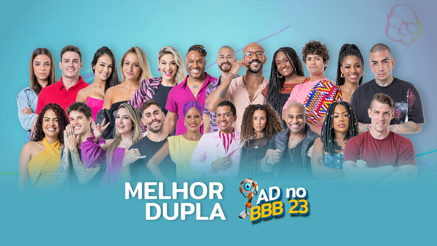 Arte de divulgação com todos os participantes do BBB 23