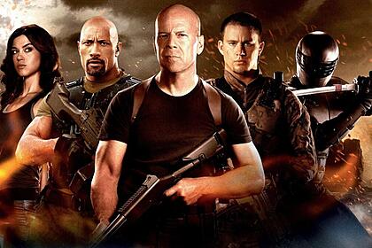 Pôster do filme G.I. Joe - Retaliação, exibido pela Temperatura Máxima na TV Globo